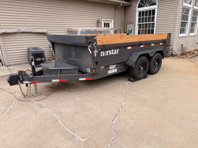 Norstar Dump Trailer - Dumping Action